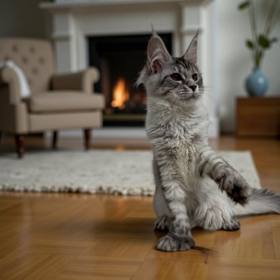 Maine Coon Alva Selena Polydactyl!