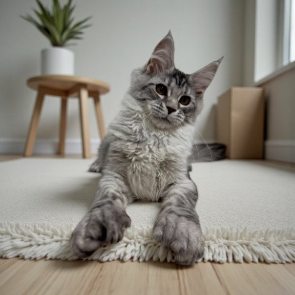 Maine Coon Alva Selena Polydactyl!