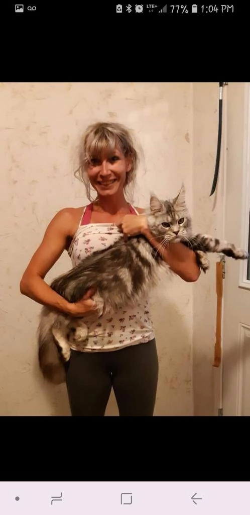 Happy customer with pet
